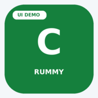 Clover Rummy — Demo logo — fictional UI preview placeholder